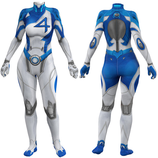 Marvel Rivals Invisible Woman Cosplay Costume Sue Storm Jumpsuit Vikidoky