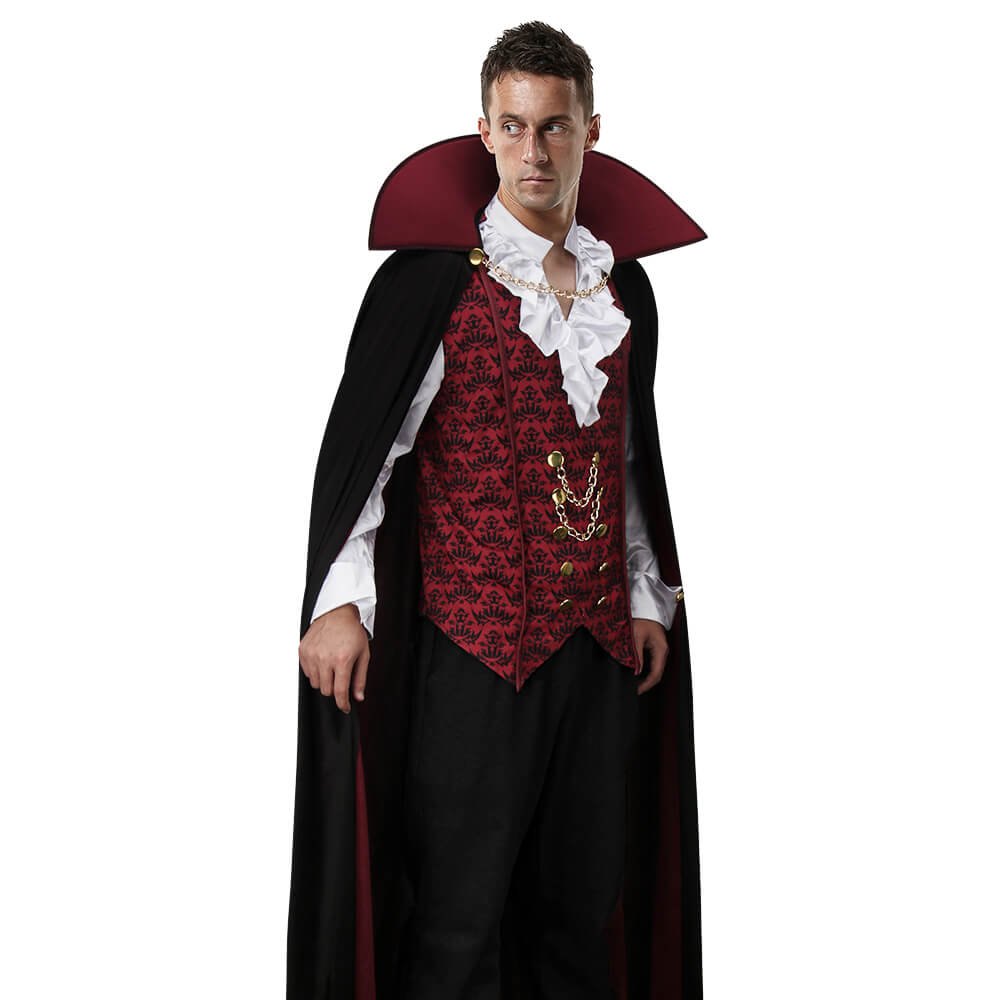 Men's Vampire Uniform Medieval Cosplay Costumes Tops (without pants) Vikidoky