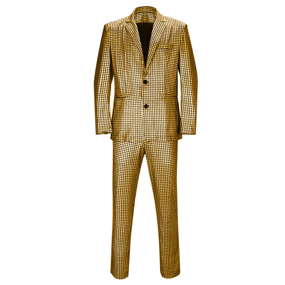 Men's Disco Costumes Jacket Pants Halloween Cosplay Vikidoky