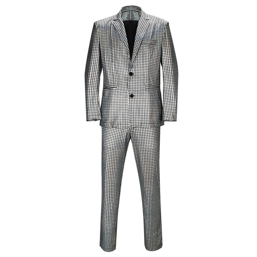 Men's Disco Costumes Jacket Pants Halloween Cosplay Vikidoky