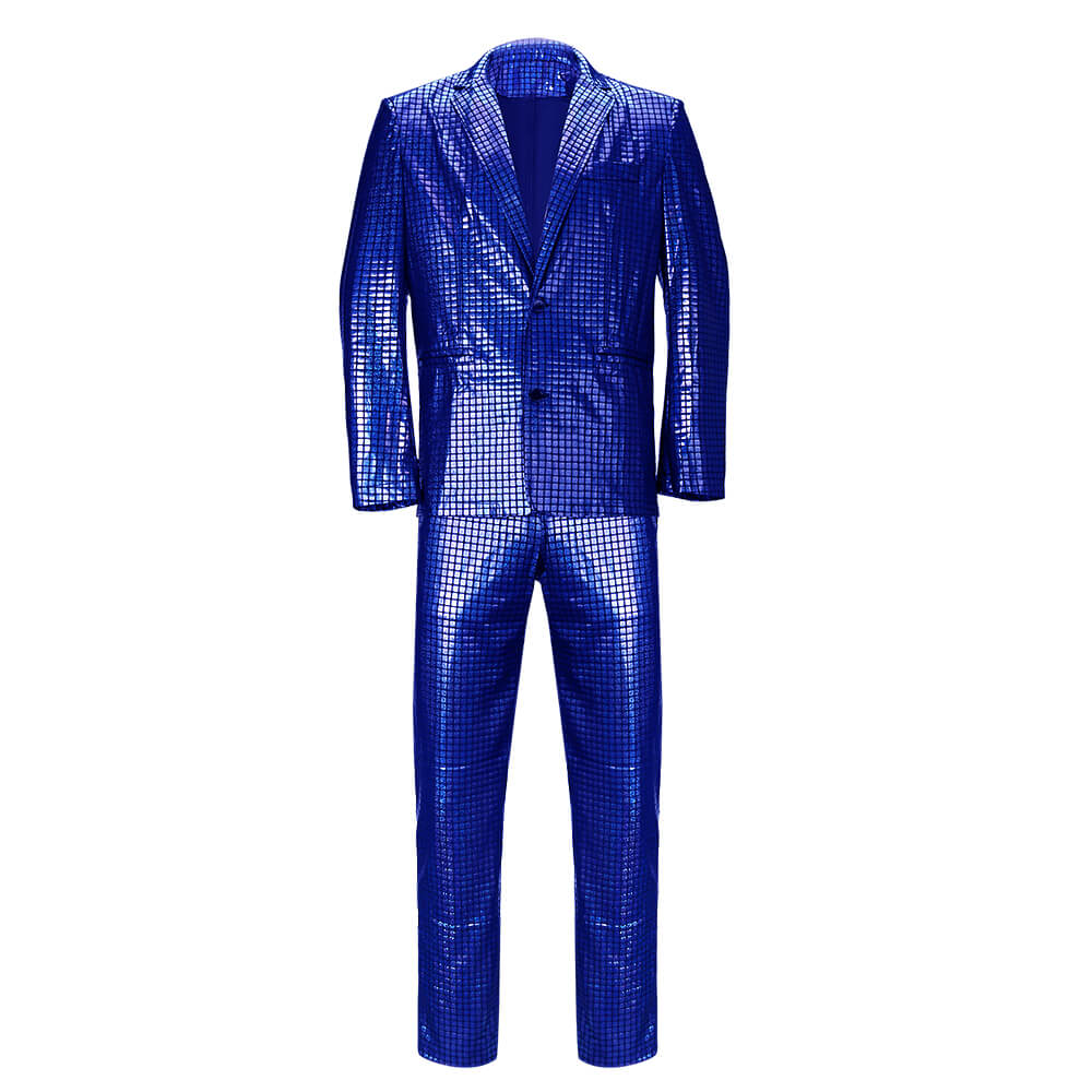Men's Disco Costumes Jacket Pants Halloween Cosplay Vikidoky