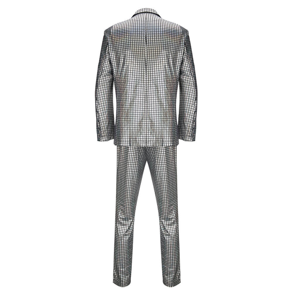 Men's Disco Costumes Jacket Pants Halloween Cosplay Vikidoky