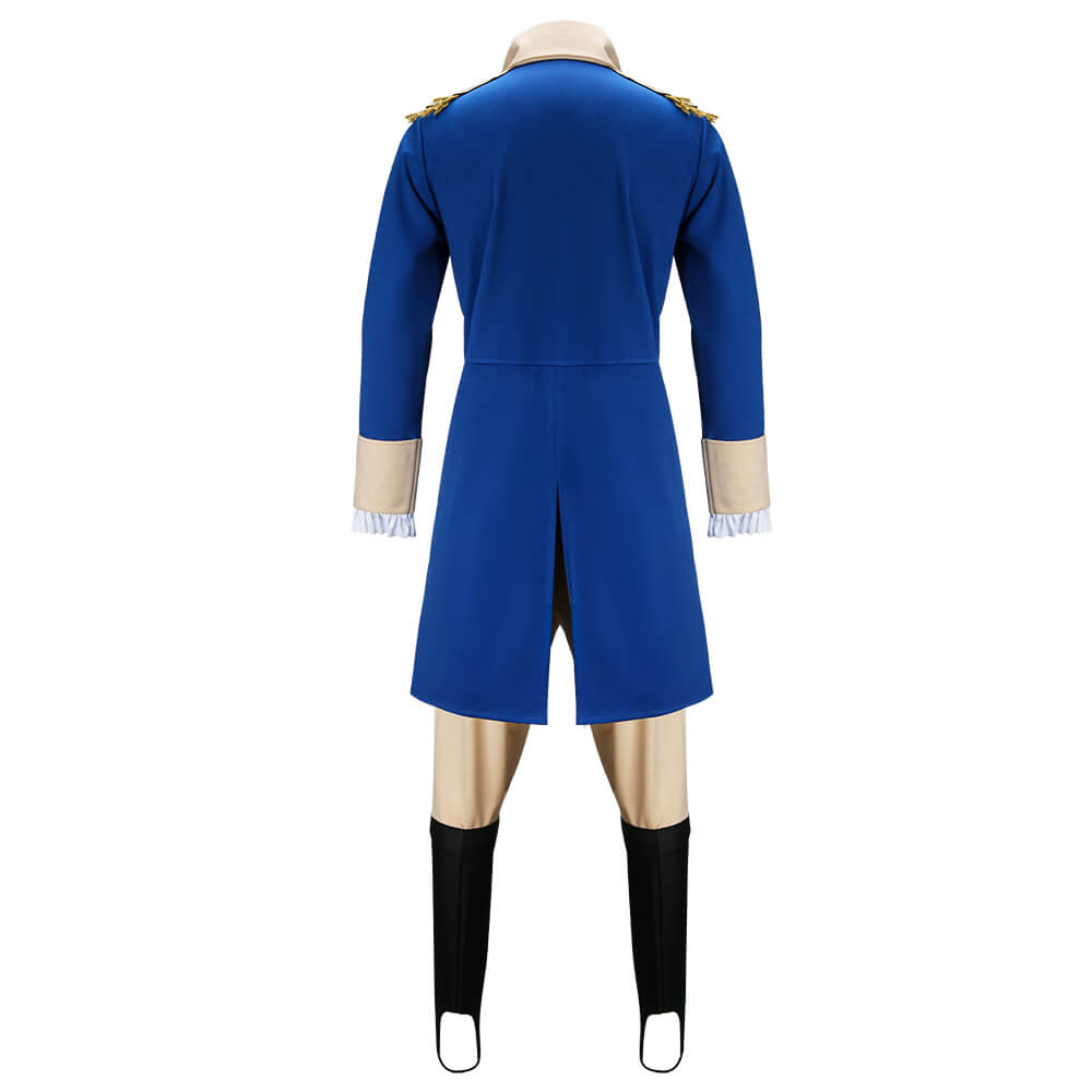 Men's George Washington Uniform Halloween Costume Vikidoky