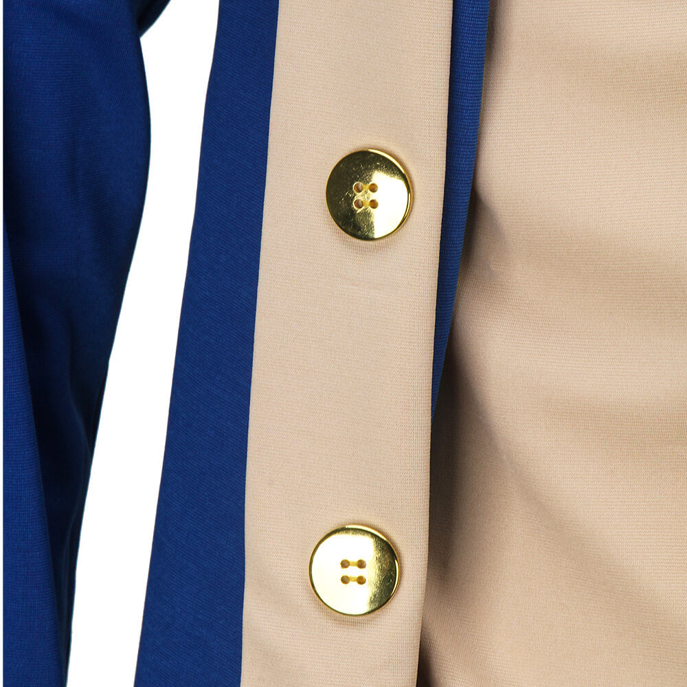 Men's George Washington Uniform Halloween Costume Vikidoky