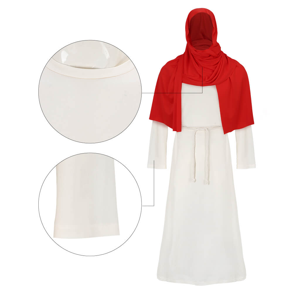 Men's Saint Biblical Religious Costume Robe Scarf Shawl Halloween Fancy Dress Vikidoky