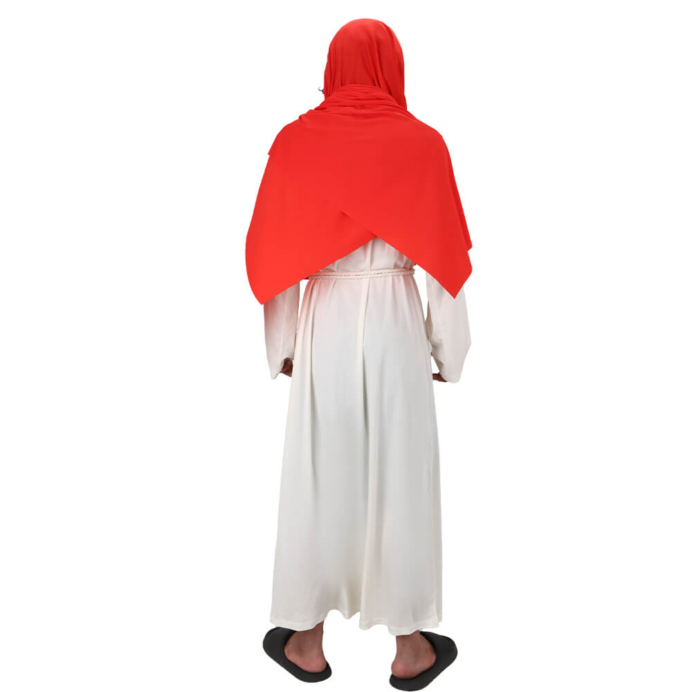 Men's Saint Biblical Religious Costume Robe Scarf Shawl Halloween Fancy Dress Vikidoky