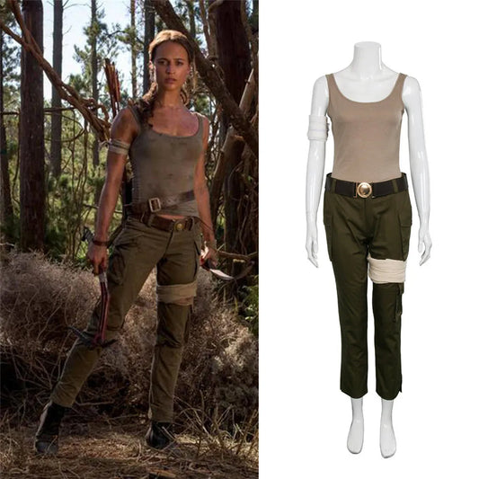 New Tomb Raider Lara Croft Cosplay Costume Vikidoky Vikidoky