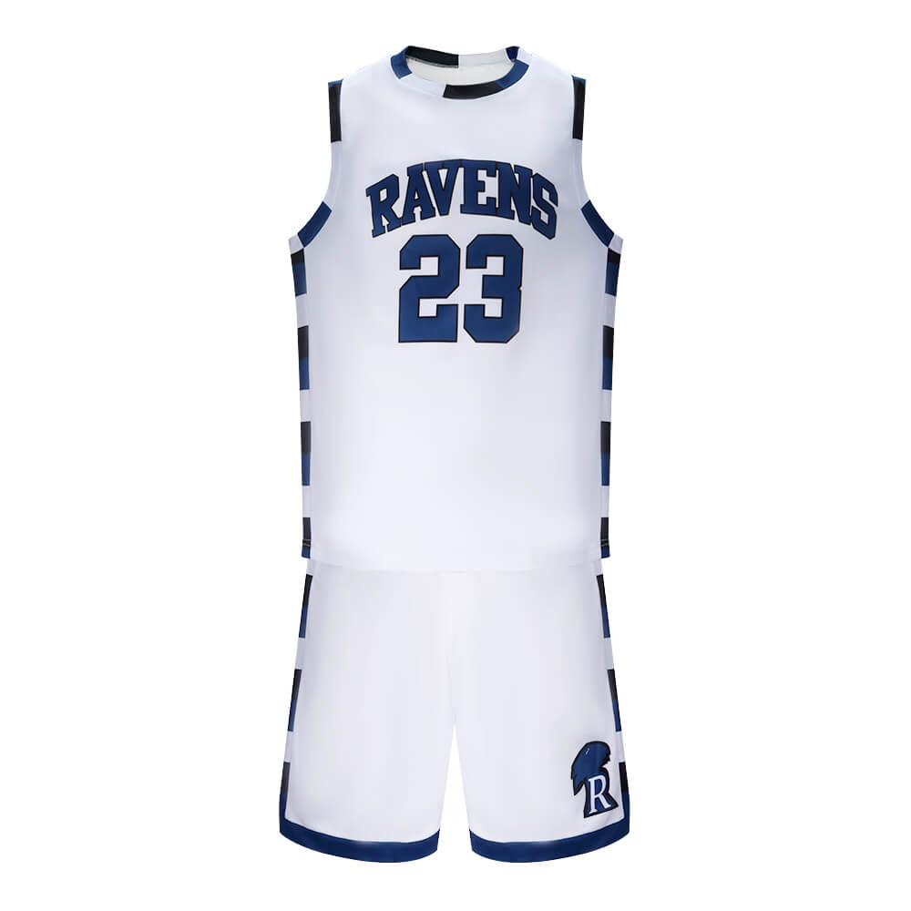 One Tree Hill Ravens Nathan Scott #23 Basketball Jersey White Vikidoky