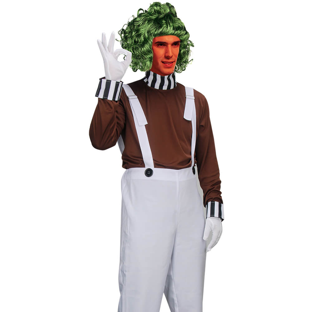 Charlie and the Chocolate Factory Oompa Loompa Cosplay Costume Style B Vikidoky