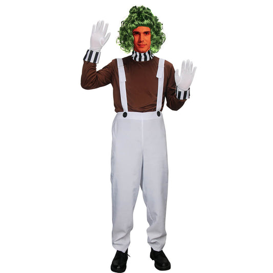 Charlie and the Chocolate Factory Oompa Loompa Cosplay Costume Style B Vikidoky