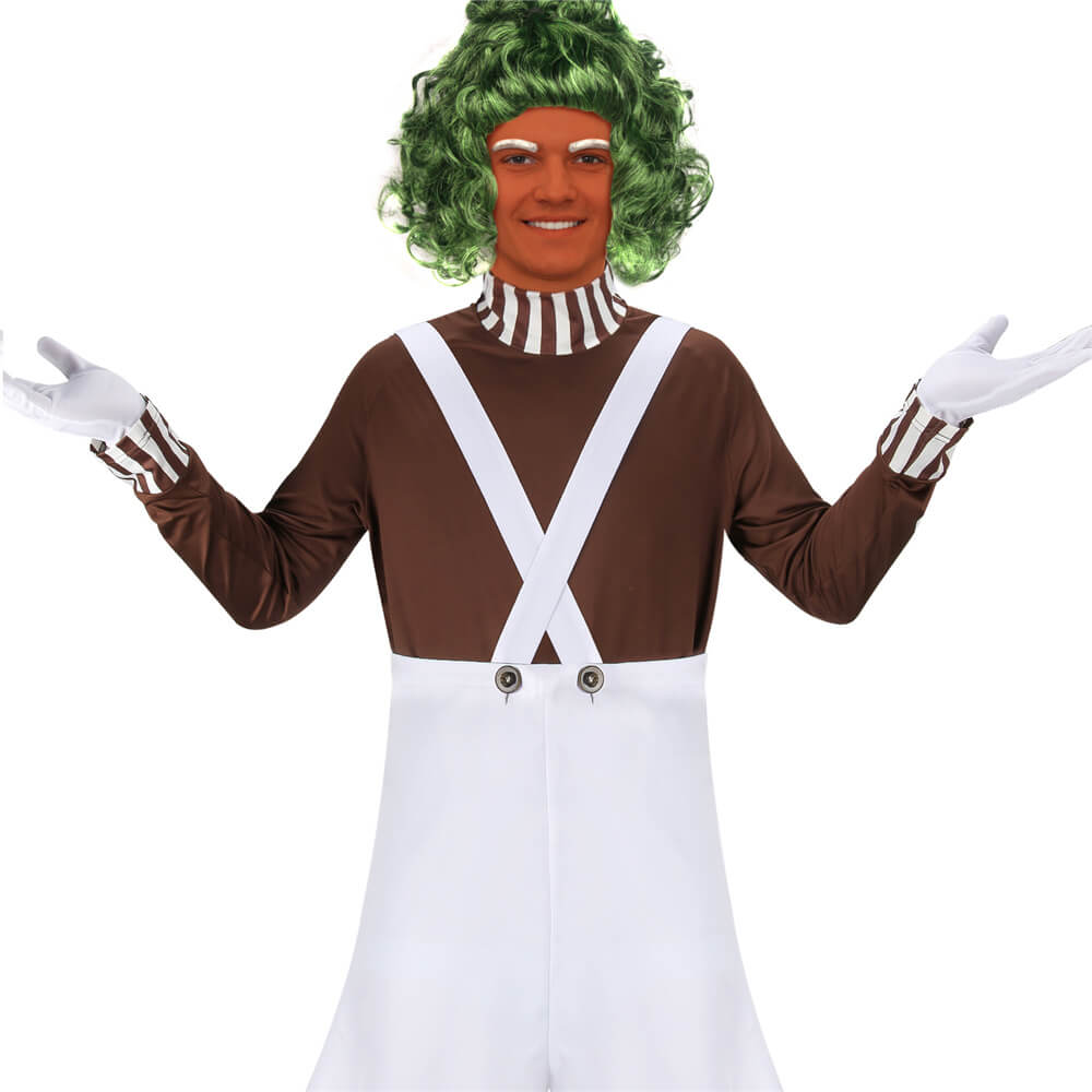 Charlie and the Chocolate Factory Oompa Loompa Cosplay Costume (M/XL/XXL Ready to Ship) Vikidoky