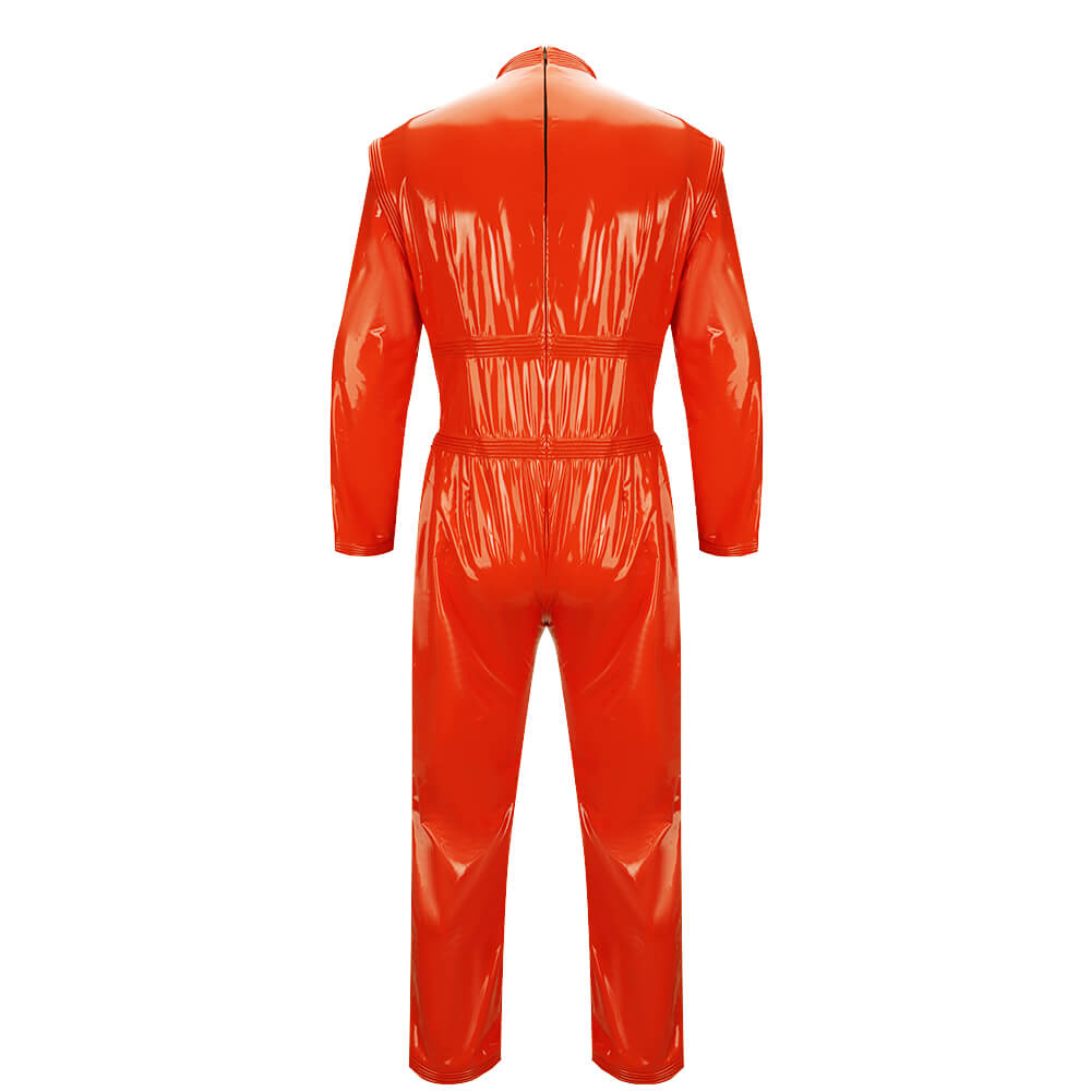 Willy Wonka Oompa Loompa Red Suit Cosplay Costume Chocolate Factory Vikidoky