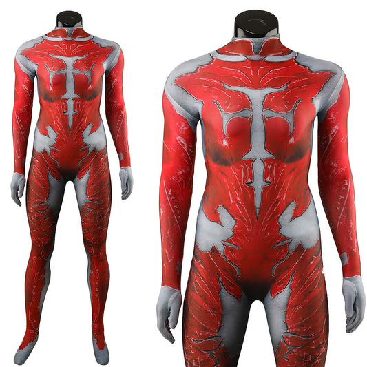 Baldur's Gate 3 Orin The Red Cosplay Costume Jumpsuit Printed Style - VikiDoky