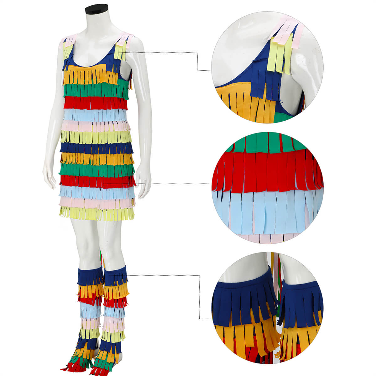 Pinata Costume for Women Halloween Outfit Fancy Dress Vikidoky