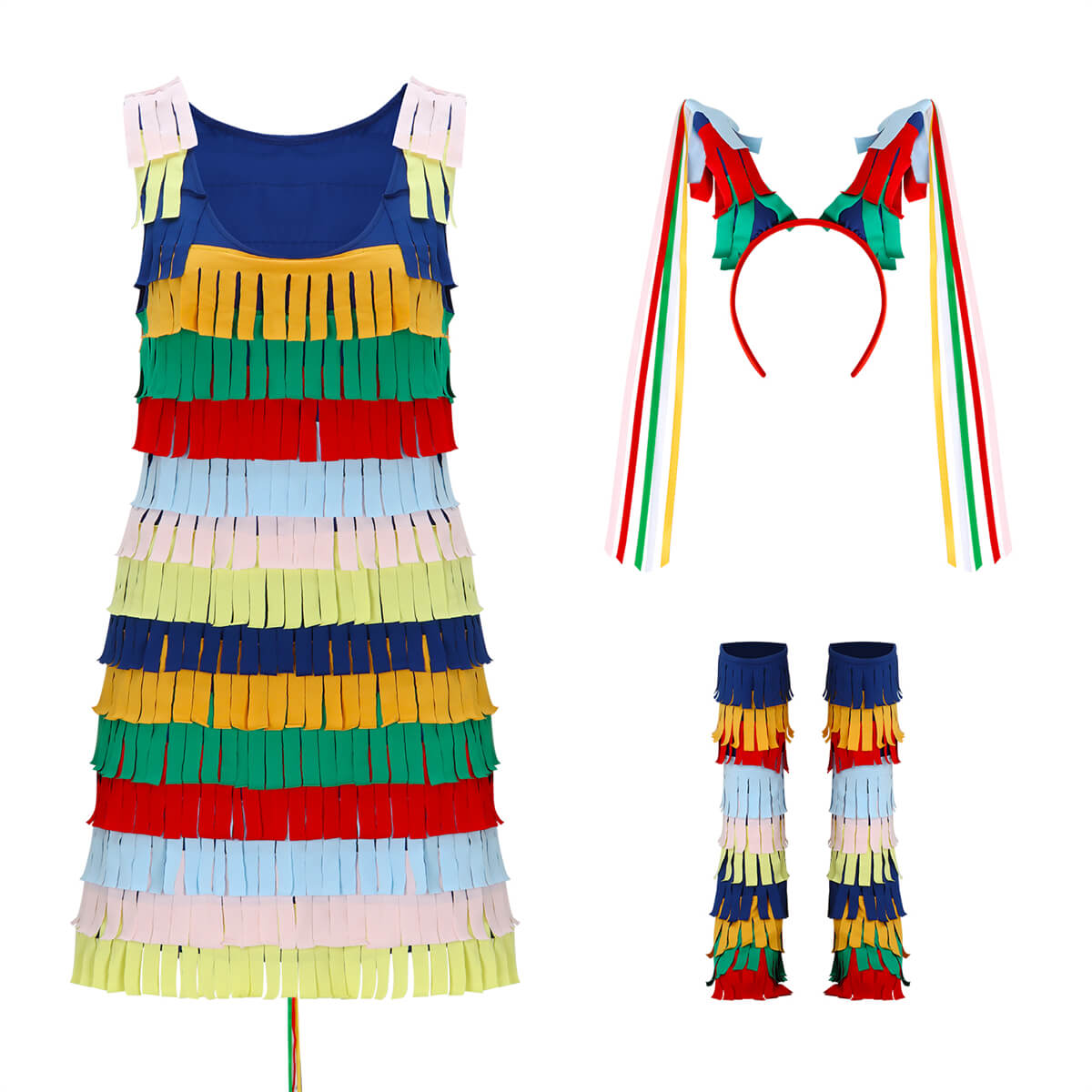 Pinata Costume for Women Halloween Outfit Fancy Dress Vikidoky