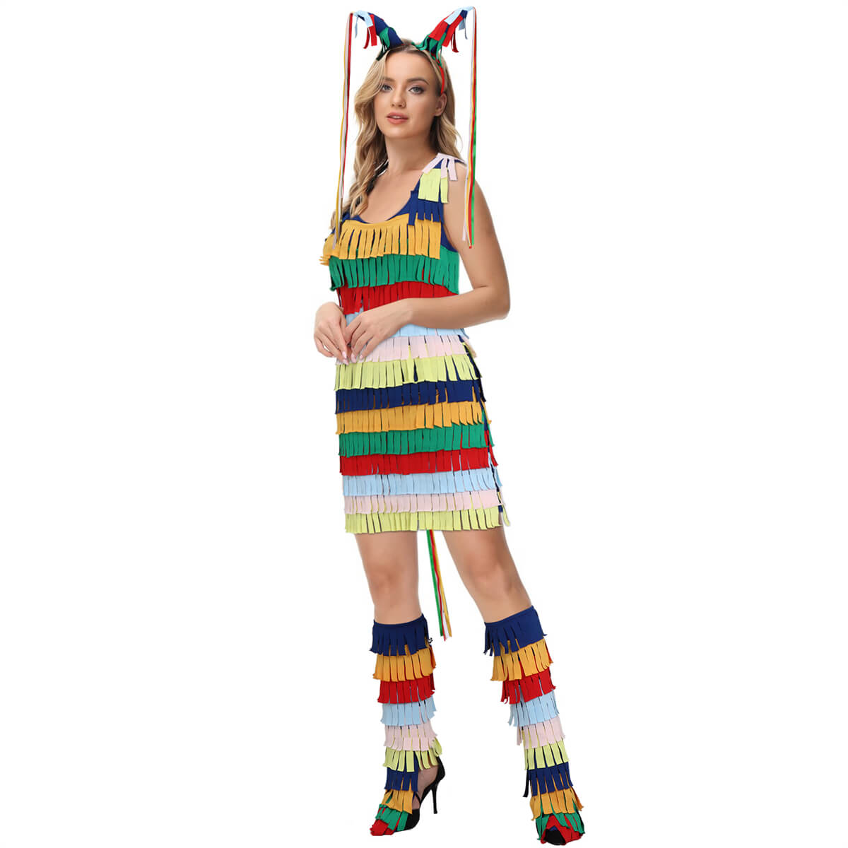 Pinata Costume for Women Halloween Outfit Fancy Dress Vikidoky