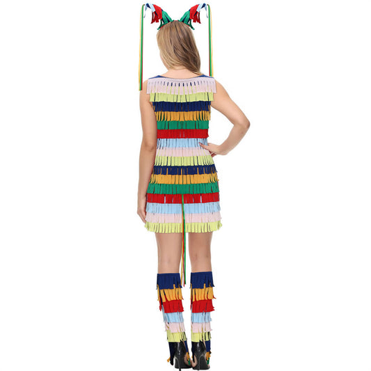 Pinata Costume for Women Halloween Outfit Fancy Dress Vikidoky