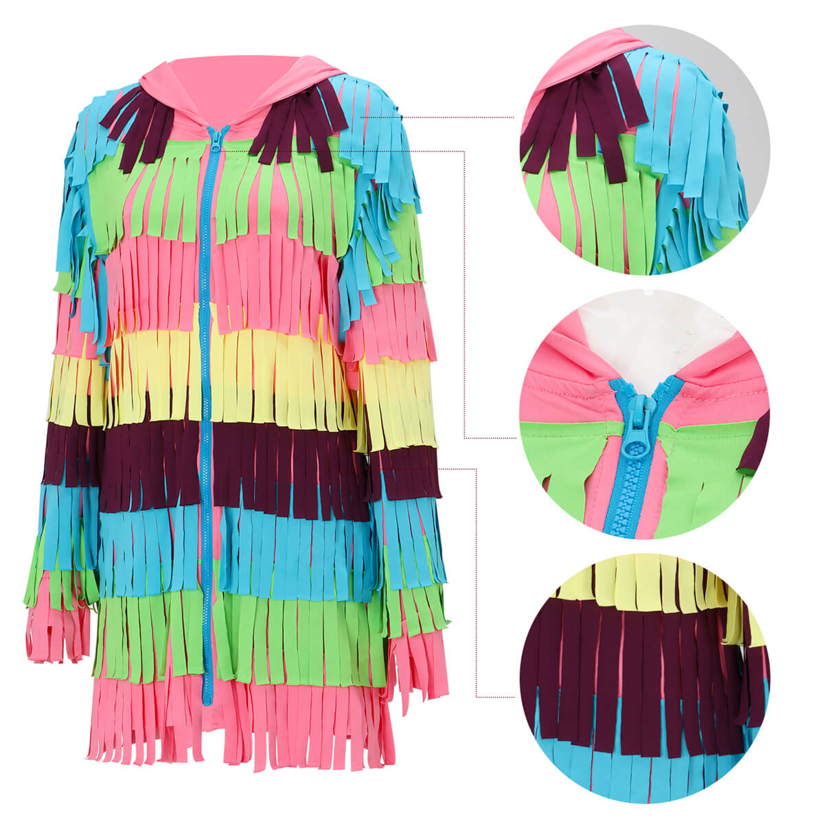 Pinata Costume for Women Halloween Outfits Fancy Dress Style B Vikidoky