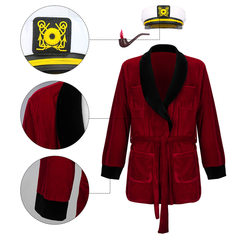 Playboy Hugh Hefner Cosplay Costume Halloween (Ready to Ship) Vikidoky