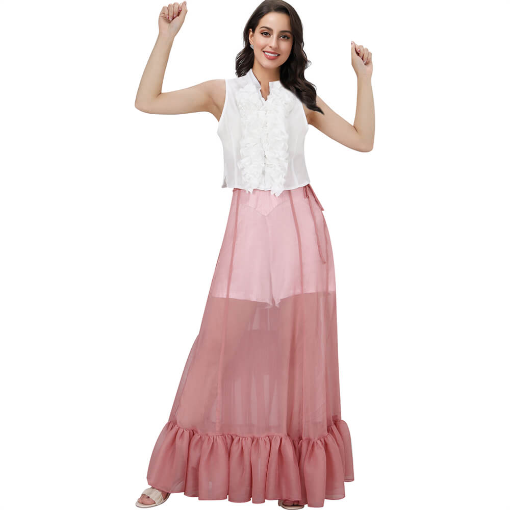 Poor Things Bella Baxter Dance Dress Cosplay Costume Vikidoky Vikidoky