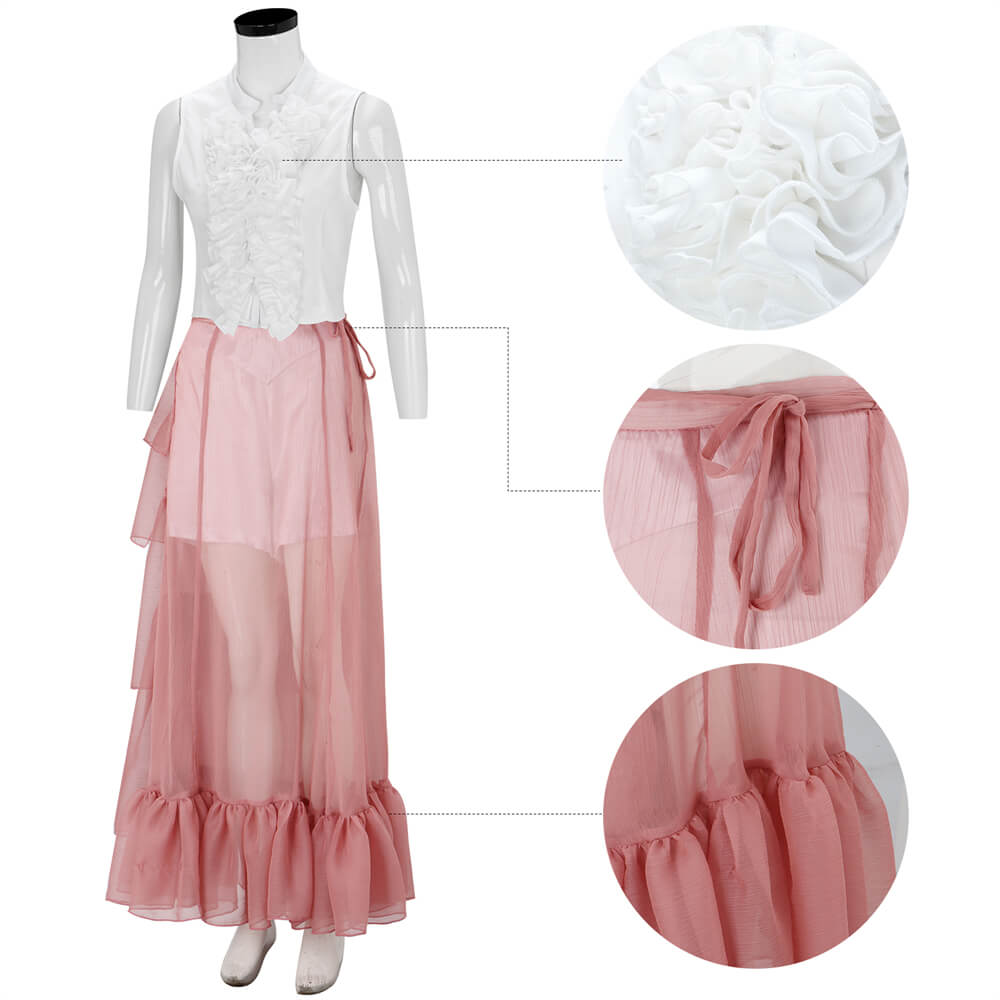 Poor Things Bella Baxter Dance Dress Cosplay Costume Vikidoky Vikidoky