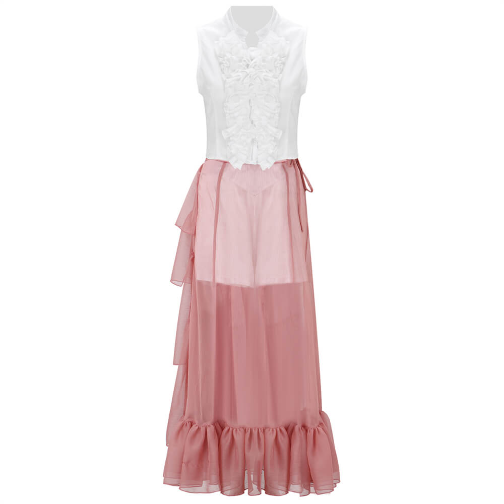 Poor Things Bella Baxter Dance Dress Cosplay Costume Vikidoky Vikidoky