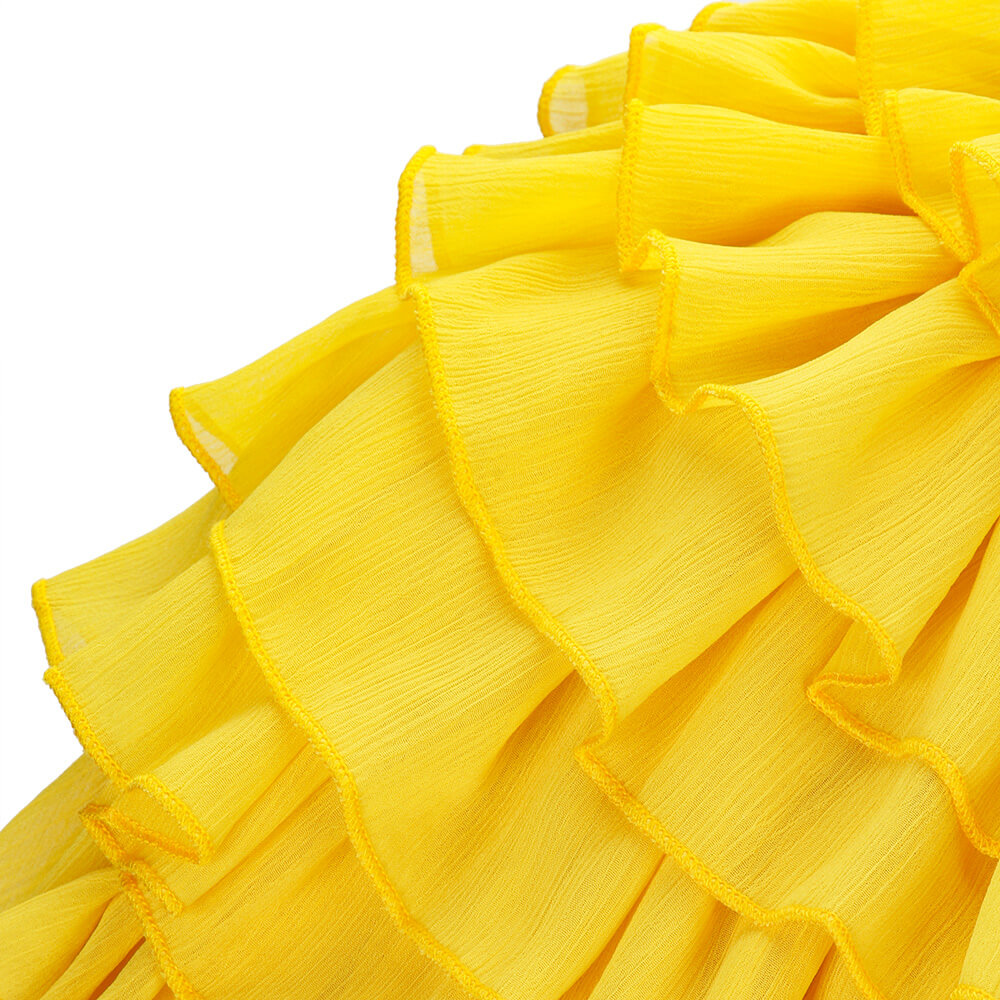 Poor Things Bella Baxter Cosplay Cape Yellow (Ready to Ship) Vikidoky