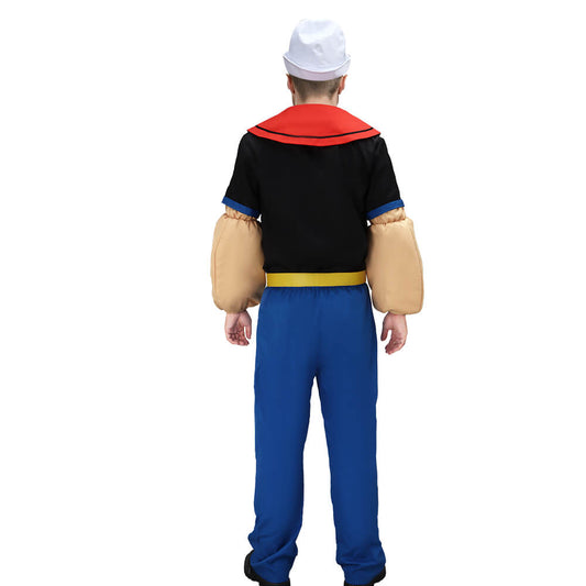 Popeye the Sailor Cosplay Costume Classic Cartoon Party Outfits Vikidoky