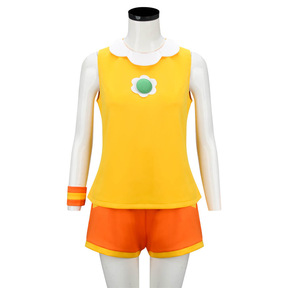Mario Tennis Aces Princess Daisy Cosplay Costume (In Stock) Vikidoky