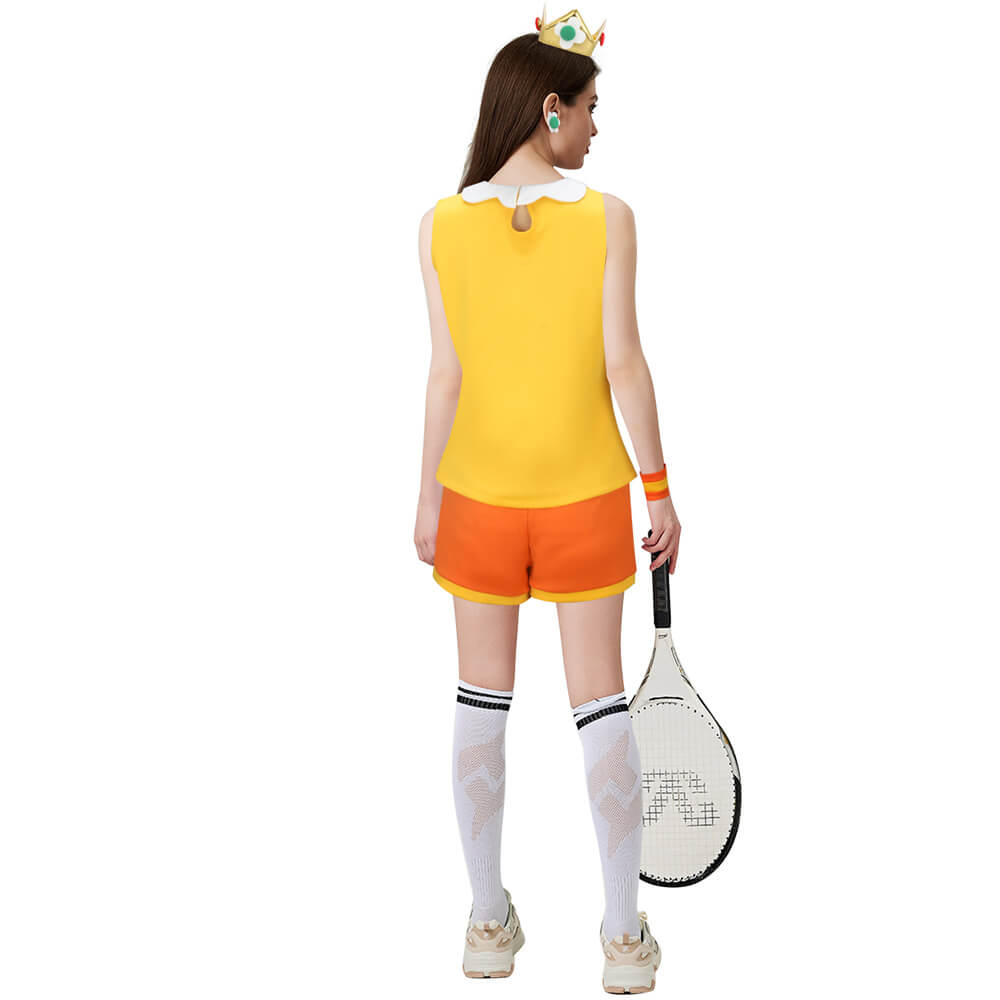 Mario Tennis Aces Princess Daisy Cosplay Costume (In Stock) Vikidoky