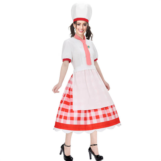 Princess Peach Showtime Patissier Peach Cosplay Costume Vikidoky