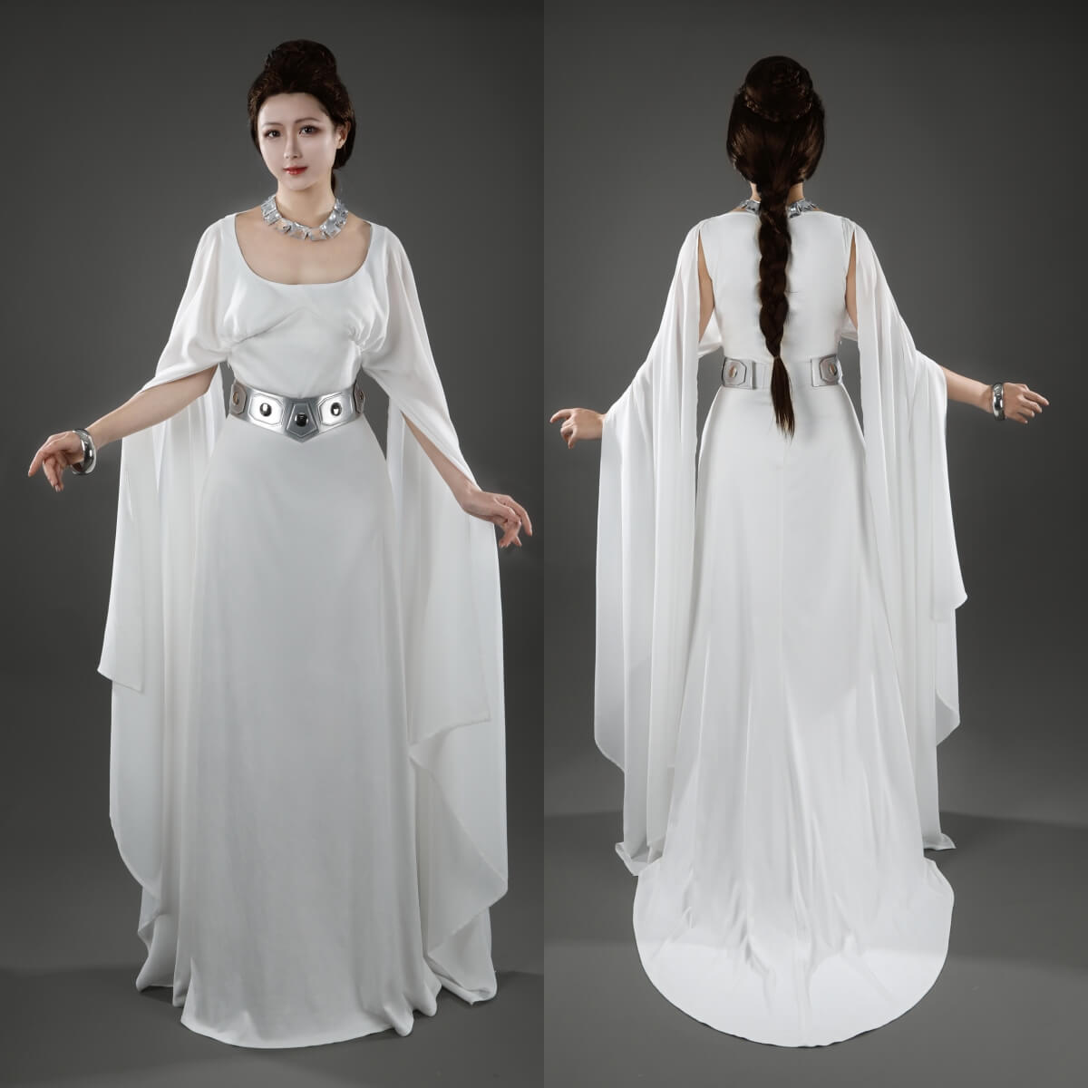 Princess Leia Cosplay Costume Dress Star Wars A New Hope Vikidoky – VikiDoky Princess Leia Cosplay Costume Dress Star Wars A New Hope Vikidoky – VikiDoky