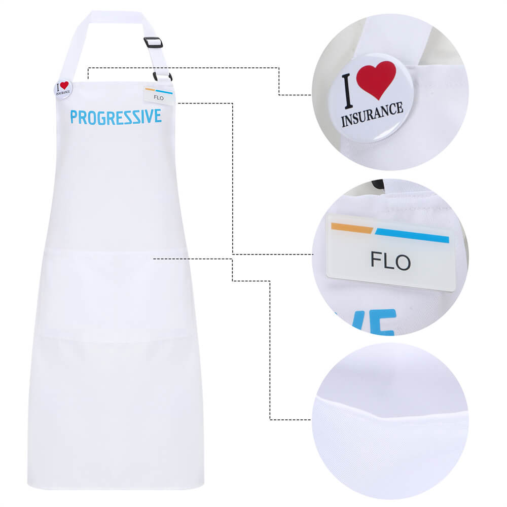 Progressive Insurance Flo Apron Halloween Cosplay Costume - VikiDoky