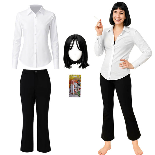 Pulp Fiction Mia Wallace Cosplay Costume - VikiDoky