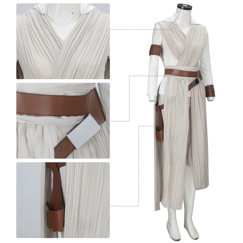 Star Wars Rey Cosplay Costume The Rise of Skywalker Vikidoky