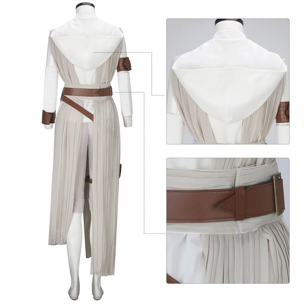 Star Wars Rey Cosplay Costume The Rise of Skywalker Vikidoky