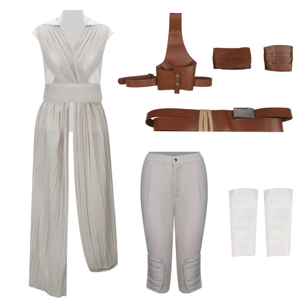 Star Wars Rey Cosplay Costume The Rise of Skywalker Vikidoky