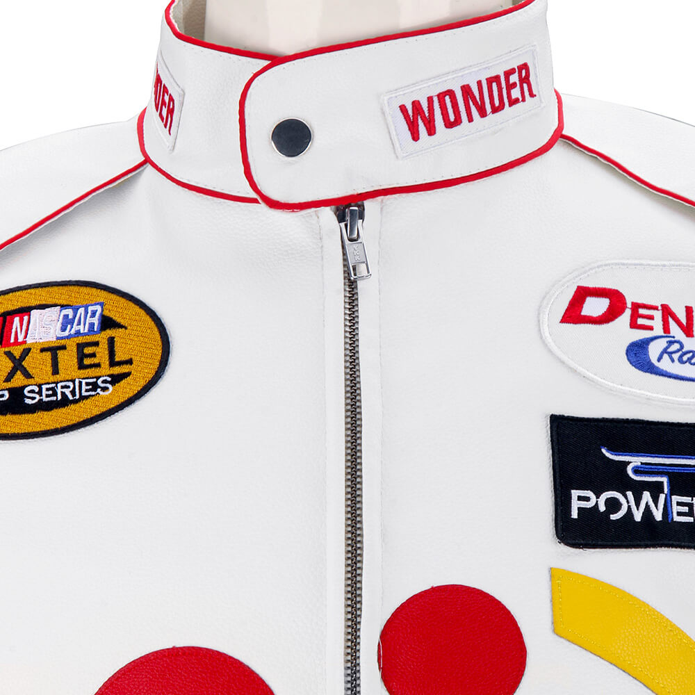 Ricky Bobby Faux Leather Jacket Wonder Racing Suit Talladega Nights