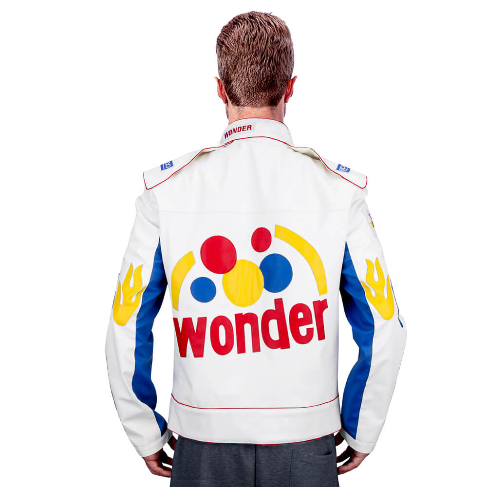 Ricky Bobby Faux Leather Jacket Wonder Racing Suit Talladega Nights