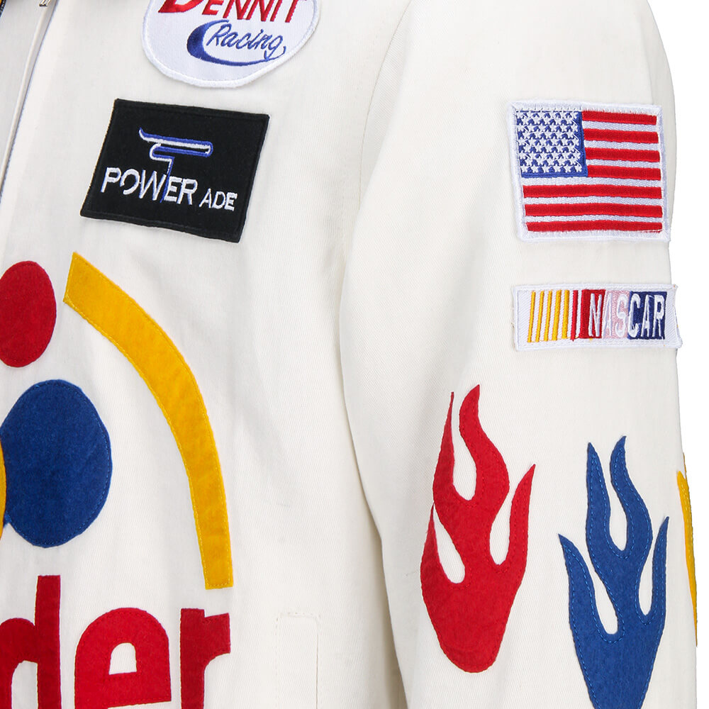 Ricky Bobby White Jacket Wonder Racing Suit Cosplay Costume Talladega Nights Vikidoky