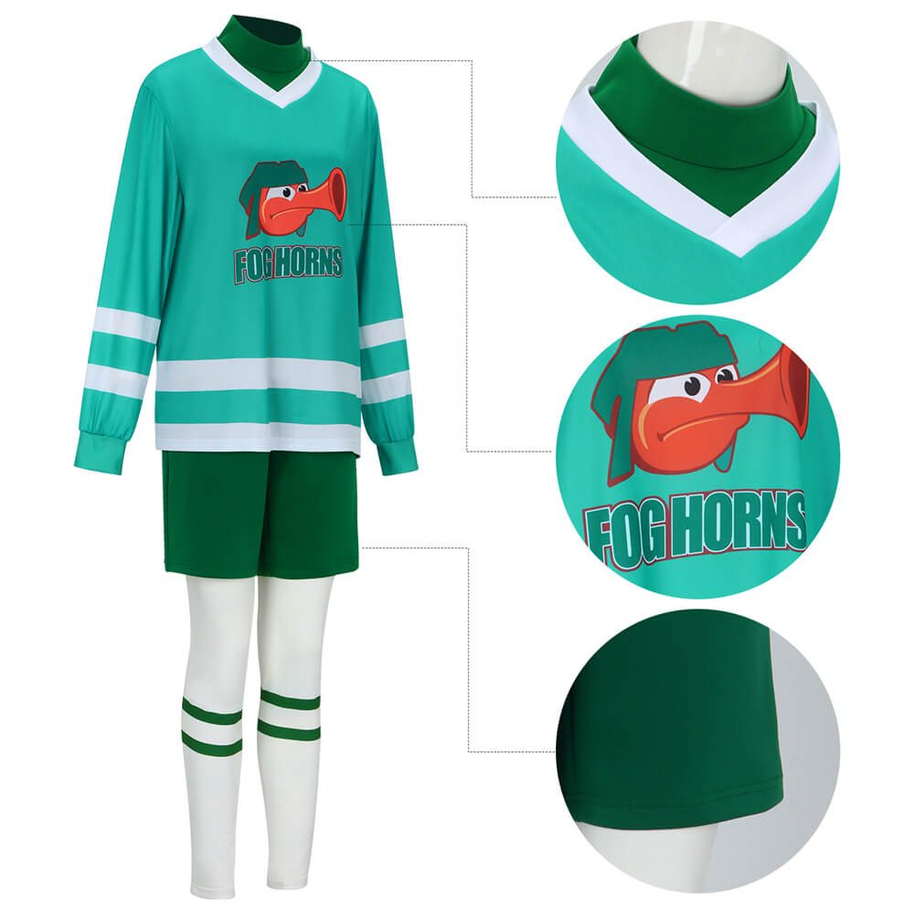 Riley Andersen Fog Horns Team Uniform Inside Out 2 Cosplay Costume (S-3XL Ready to Ship) Vikidoky