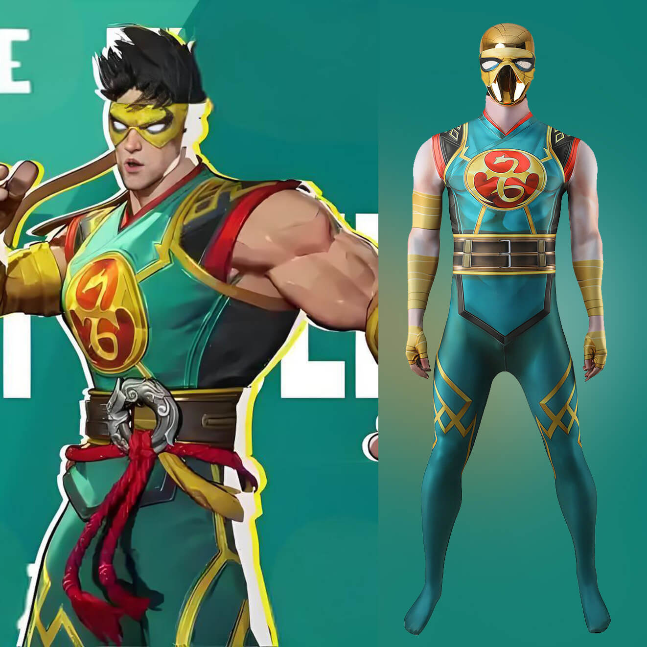 Rivals Iron Fist Cosplay Costume 3D Printed