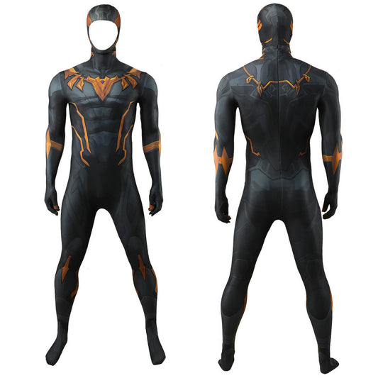 Rivals Black Panther Cosplay Costume Jumpsuit Mask - VikiDoky