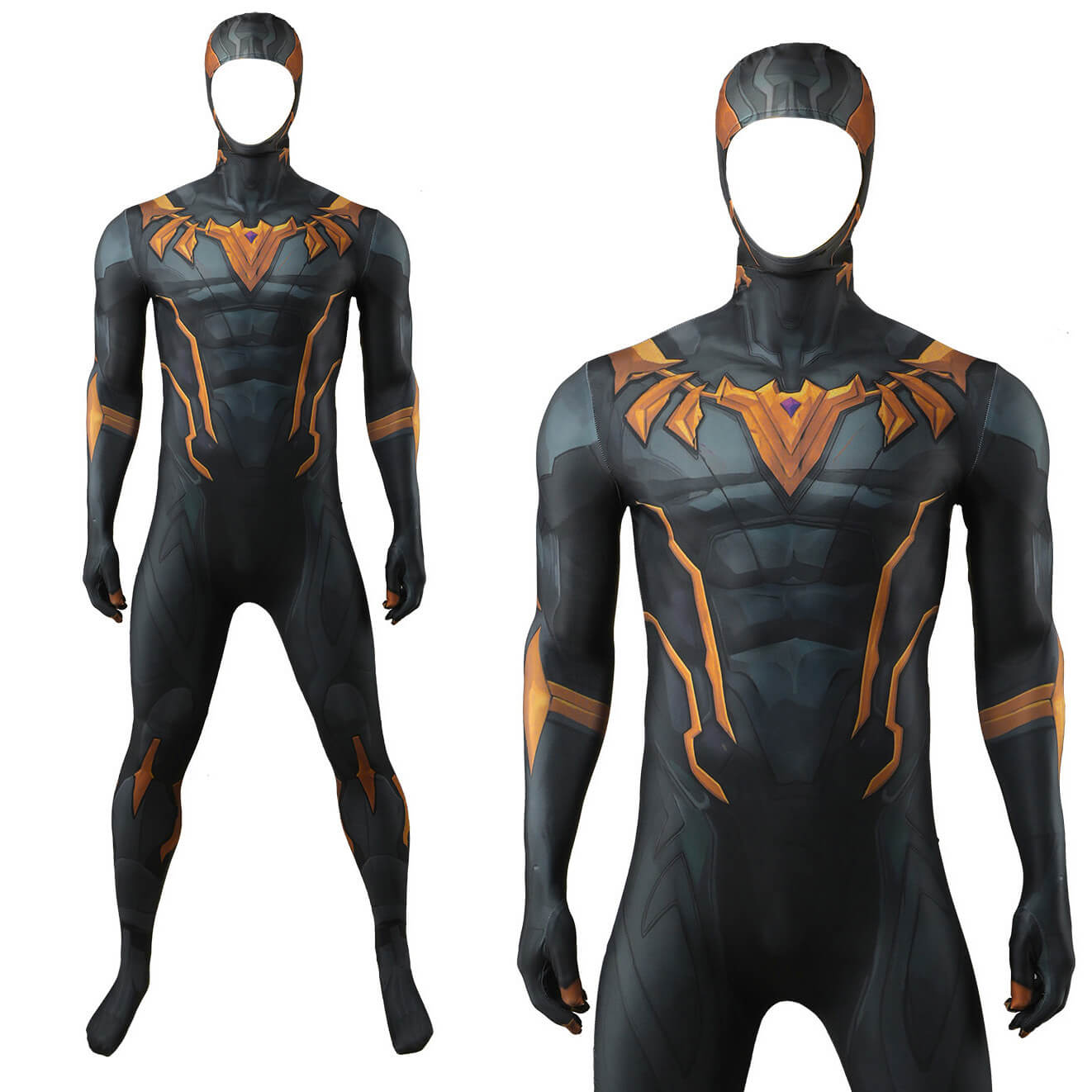 Rivals Black Panther Cosplay Costume Jumpsuit Mask
