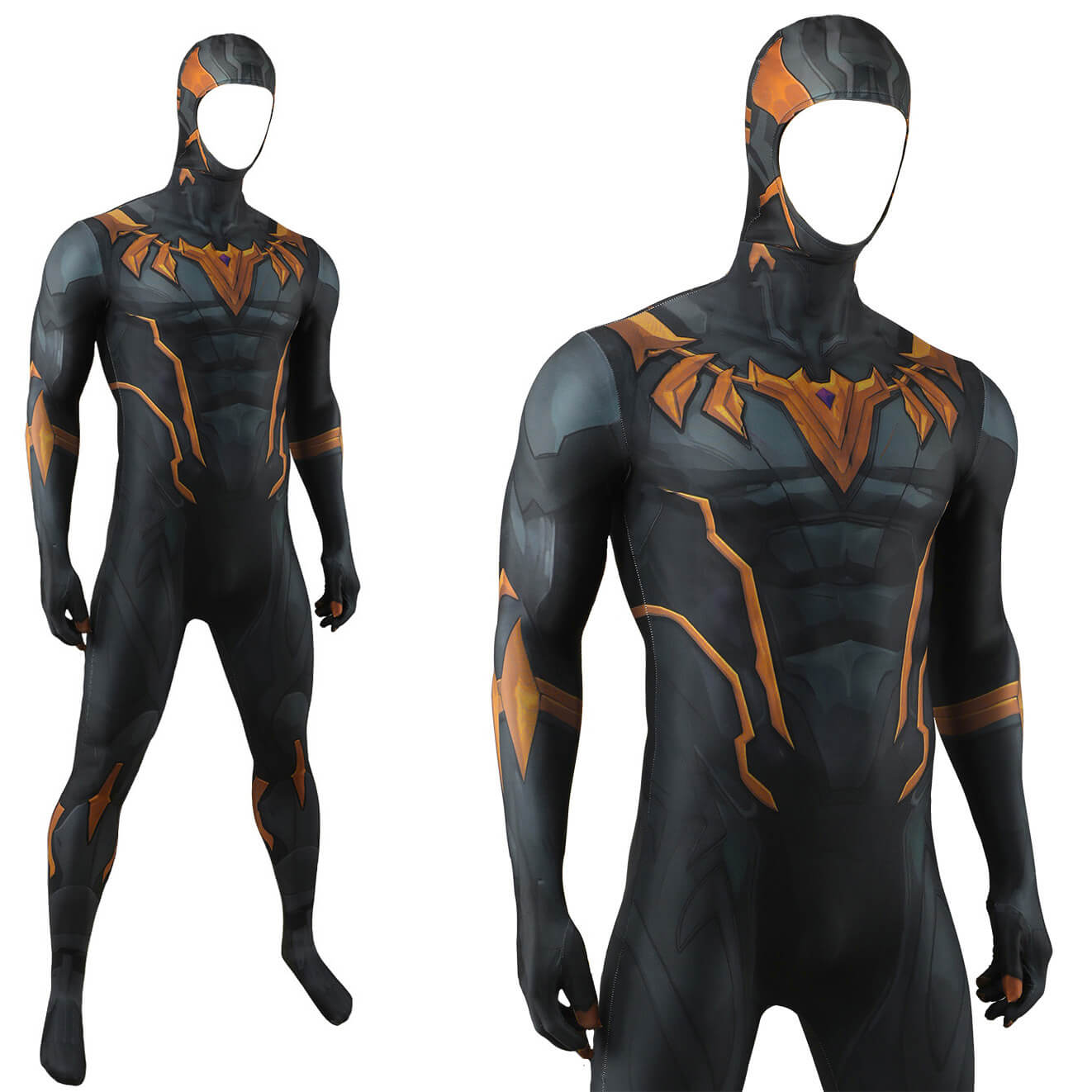 Rivals Black Panther Cosplay Costume Jumpsuit Mask