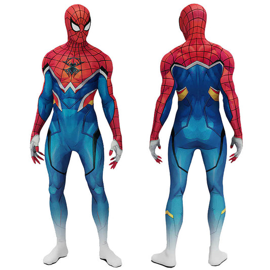 Marvel Rivals Spider-Punk 2099 Cosplay Costume Jumpsuit - VikiDoky
