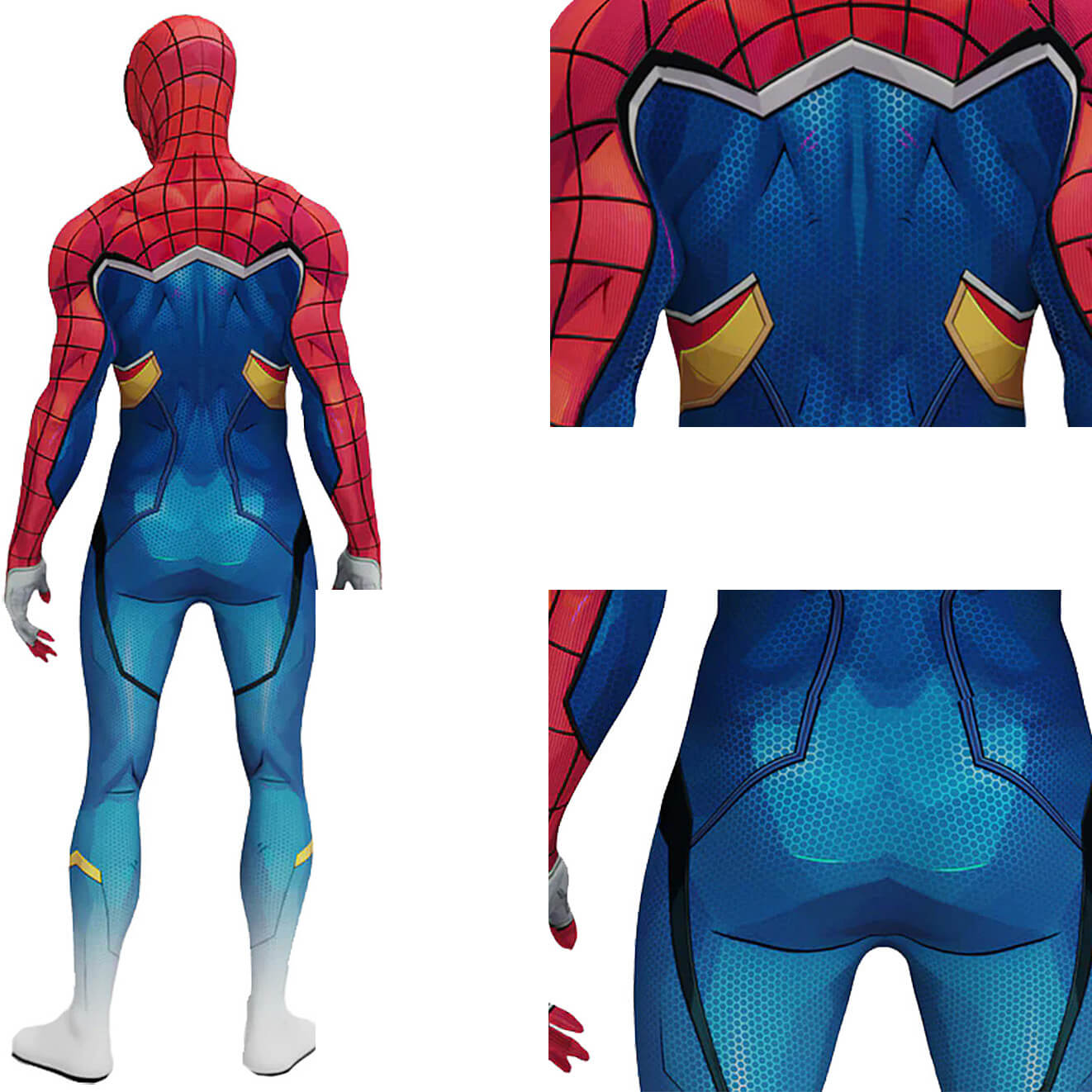 Marvel Rivals Spider-Punk 2099 Cosplay Costume Jumpsuit - VikiDoky