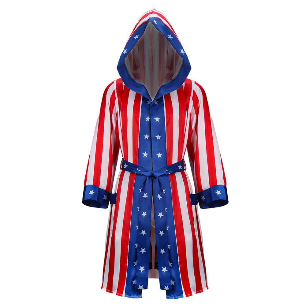 Rocky American Flag Boxer Costume Cosplay