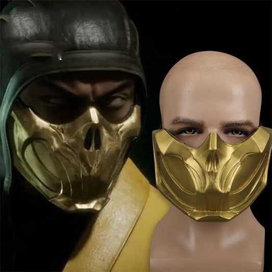 Mortal Kombat 11 Scorpion Hanzo Hasashi Cosplay Mask Vikidoky