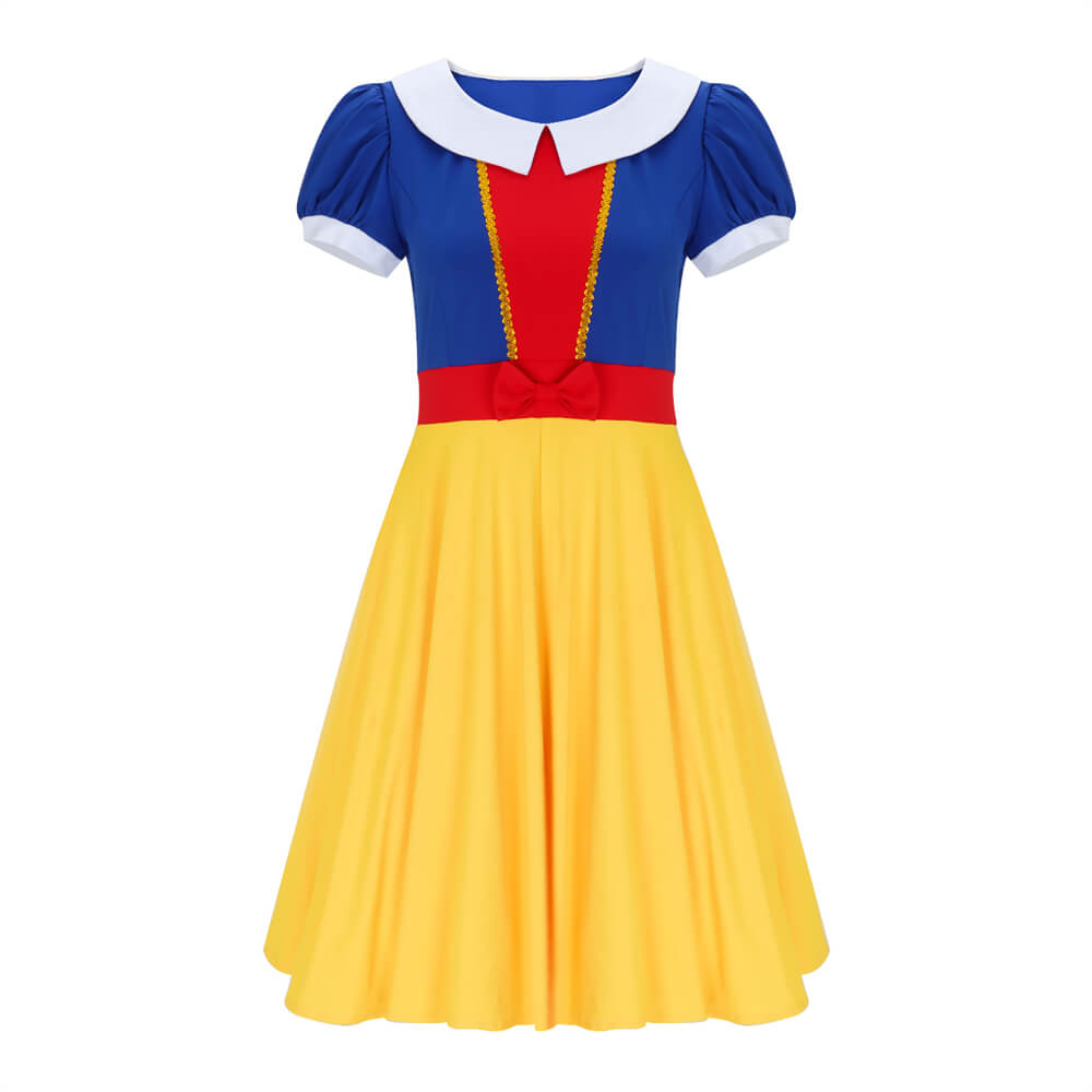 Snow White Twirl Party Dress for Summer Vikidoky